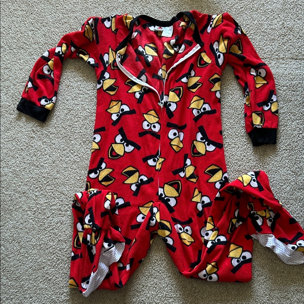 Angry Birds Red Kids Footie Pajamas